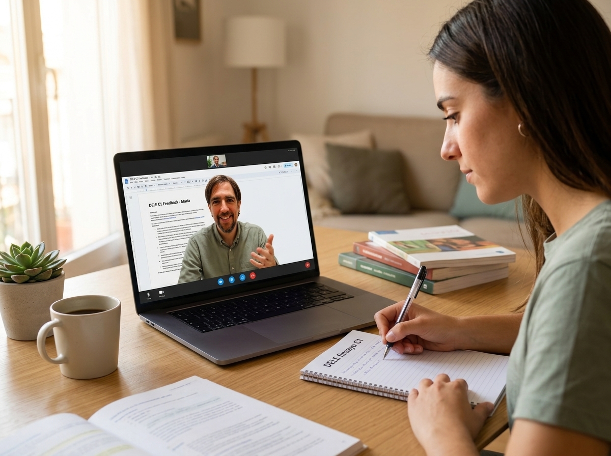Native Spanish teacher coaching student for DELE exam